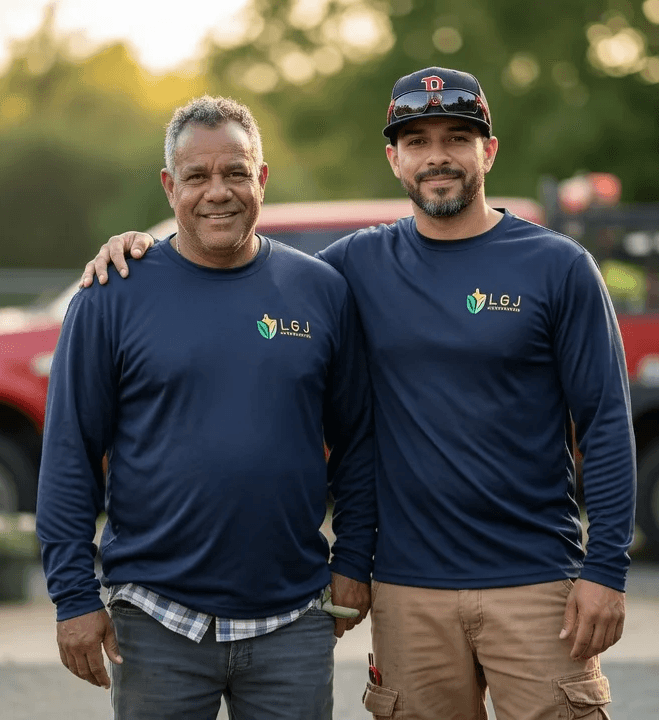 Luis and Jose — the father-and-son team behind L&J Landscaping